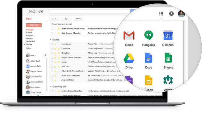 Google Apps Interface